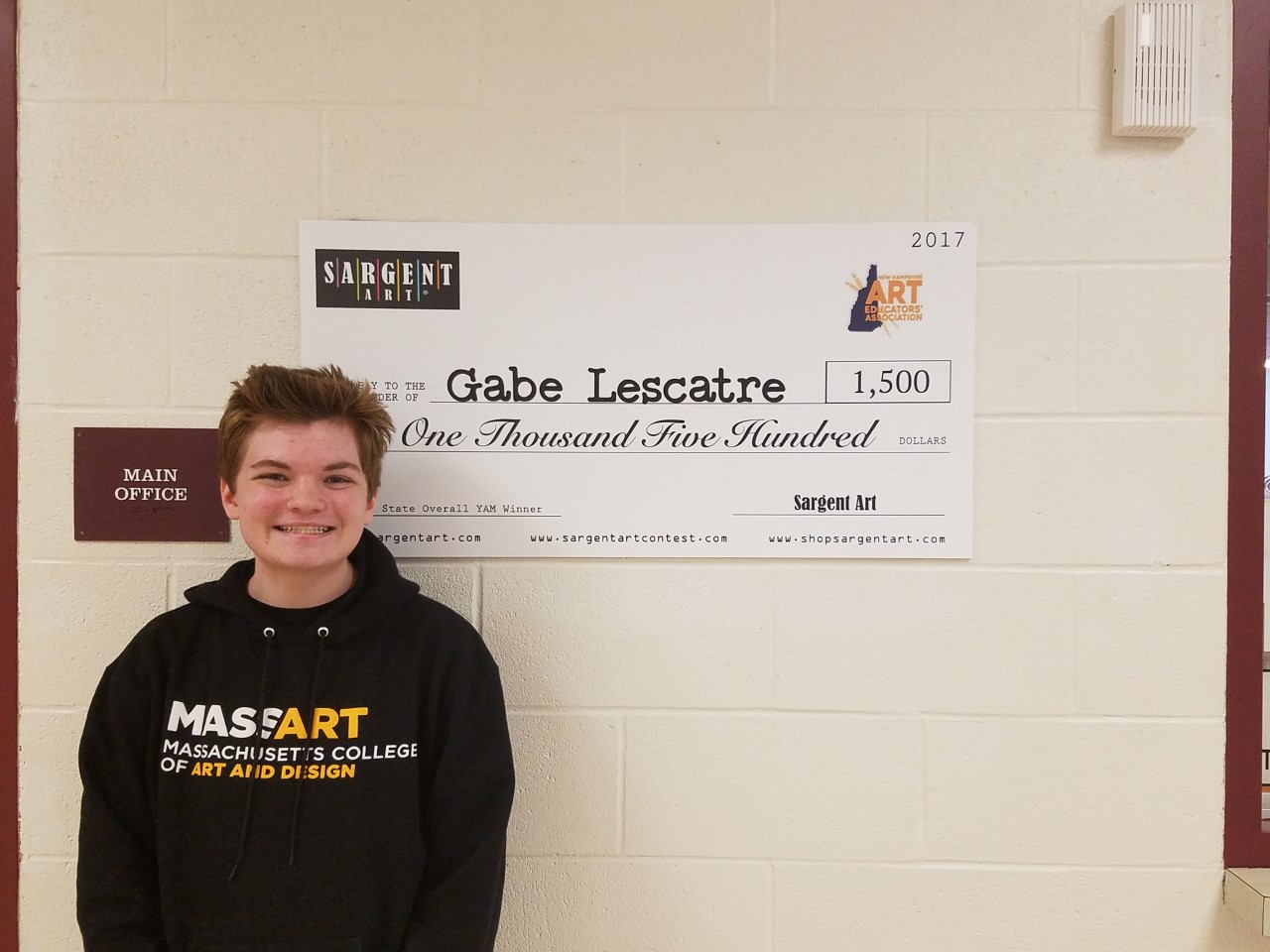 GHS Student Wins Big in Youth Art Month Show
