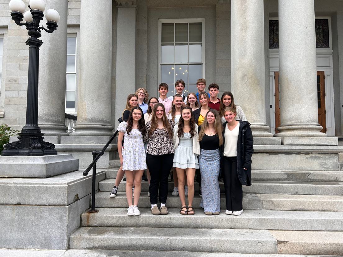 Members of Student Council at the New Hampshire State House