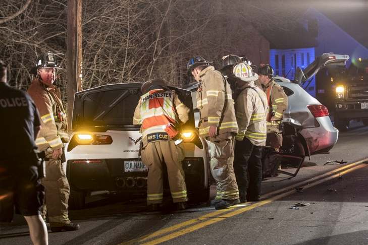 New Boston Man, Two Car Accidents In One Night